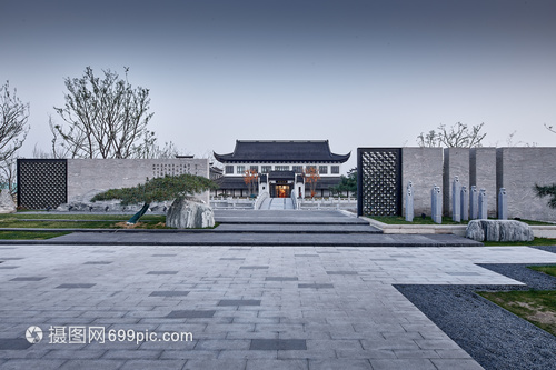 古典園林建筑售樓部景觀設(shè)計